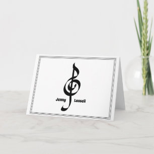 Cartão De Notas Placa de Nota de Papel de Carta de Música