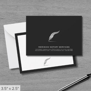 Cartão De Notas Placa de Nota de Serviço Notária Elegante
