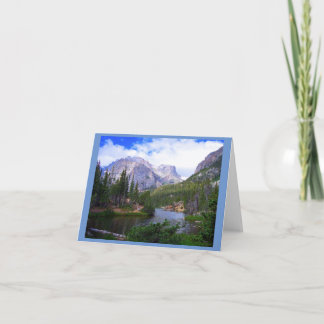 Cartão De Notas Placa de Nota do Mountain Lake 4"x5.6"