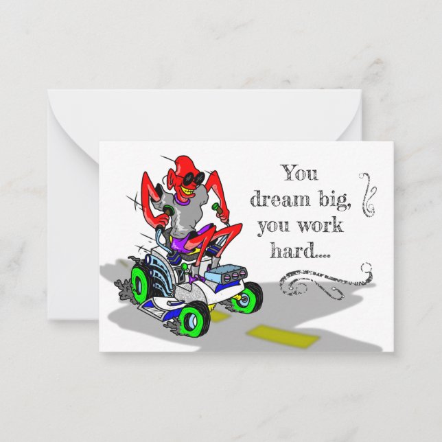 Cartão De Notas Placa de Nota do Wild Mover X 2 (Frente)