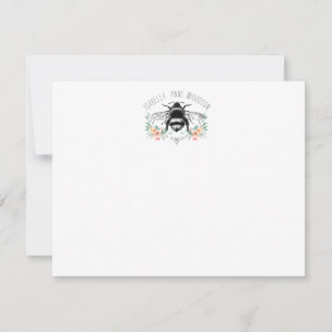 Cartão De Notas Placa de Nota Floral Elegante Rustic