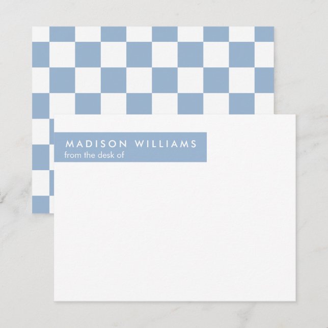 Cartão De Notas Placa de Nota Moderna de Tendência Na moda quadrad (Frente/Verso)