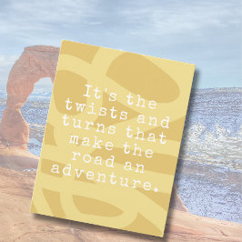 Cartão De Notas Placa de Nota Personalizável de Abstrato Amarelo I