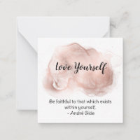 *~* Placa de Nota Plana AP62 Self Love Inpiration