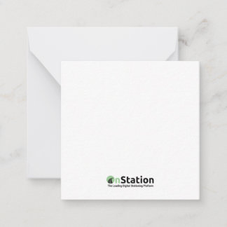 Cartão De Notas Placa de Nota Plana de 2,5" x 2,5"