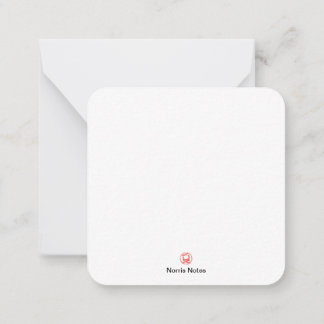 Cartão De Notas Placa de Nota Plana de 2,5" x 2,5"