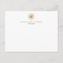 Cartão De Notas Placa de Nota Plana de DesIGNER INTERIOR MODERNIST