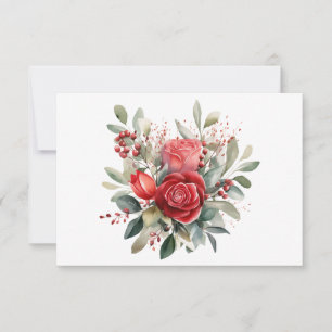 Cartão De Notas Placa de Nota Plana Floral Simples Elegante