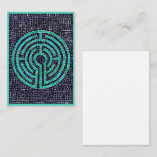 Cartão De Notas Placa de Nota Plana II LABYRINTH III 3.5x2.5
