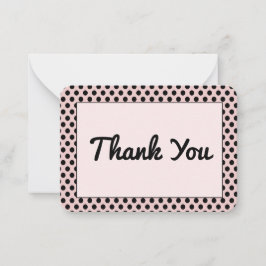 Cartão De Notas Placa de Nota Plana Padrão de bolinhas