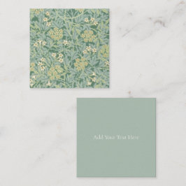 CARTÃO DE NOTAS PLACA DE NOTA PLANA : WILLIAM MORRIS : JASMINE