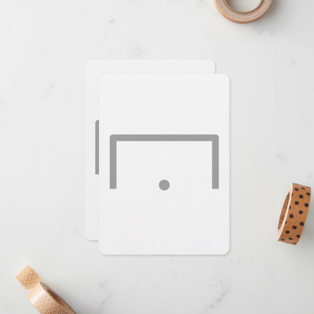 Cartão De Notas Placa de Nota Simples de Meta (Frente/Verso In Situ)