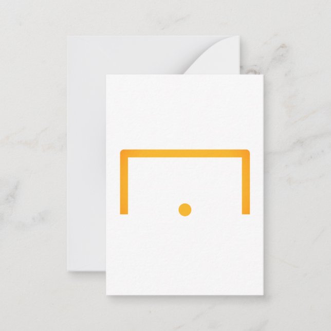 Cartão De Notas Placa de Nota Simples de Meta (Frente)