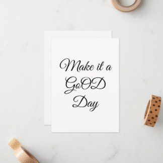 Cartão De Notas Placa de Nota Simples GoOD