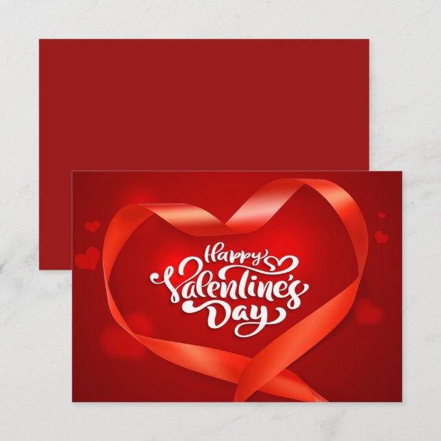 Cartão De Notas Placa de saudação de namorados (Frente/Verso)