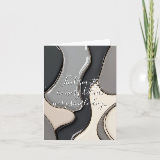 Cartão De Notas Placa dobrada multipropósito em na moda gráfico (Frente)