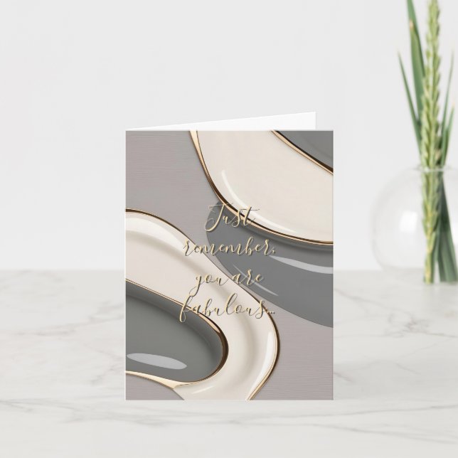 Cartão De Notas Placa dobrada multipropósito em na moda gráfico (Frente)