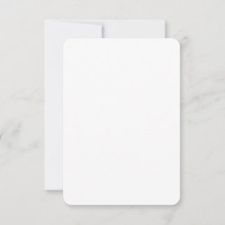 Cartão De Notas Placa e Envelope de 3,5" x 5" em canto arredondado