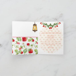 Cartão De Notas Placa flexível de morango personalizada