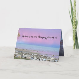 Cartão De Notas Placa Inspiracional "Sempre Mudando Arte"