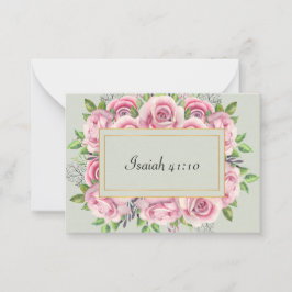 Cartão De Notas Placa Isaiah 41:10 Scripture Note