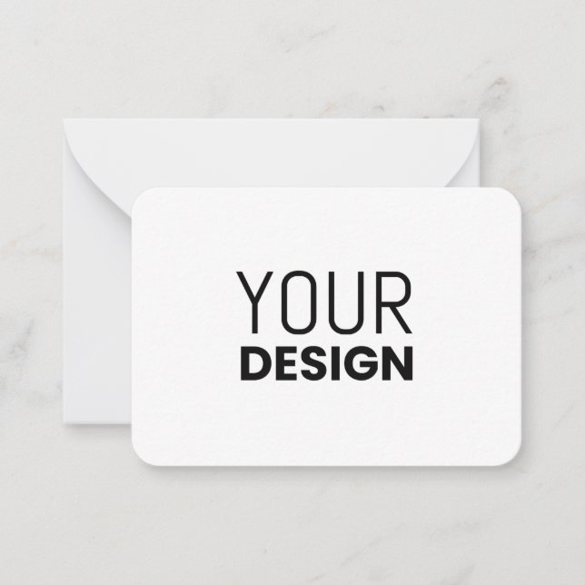 Cartão De Notas Placa Nota Redonda [Várias Dimensões] (Frente)