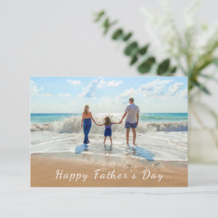Cartão De Notas Placa Personalizada de Dia de os pais de Fotografi