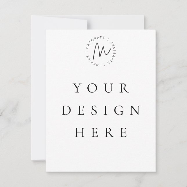 Cartão De Notas Placa plana 5,5x4,25 (Frente)