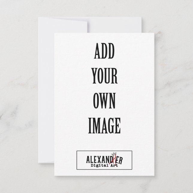 Cartão De Notas Placa plana A1 vertical 3,5x5" (Frente)