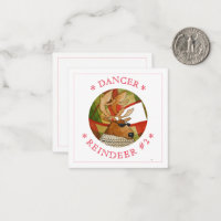 Placa plana quadrada DANCER REINDEER 2,5"