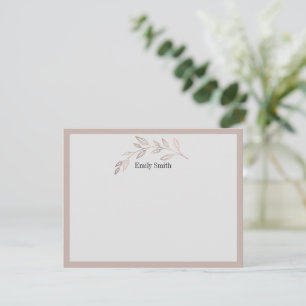 Cartão De Notas Placa plana Wild Meadow Stationery Personalizada