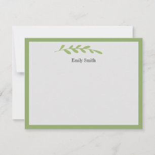 Cartão De Notas Placa plana Wild Meadow Stationery Personalizada