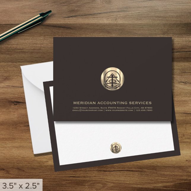 Cartão De Notas Placas com nota comercial com logotipo (Criador carregado)