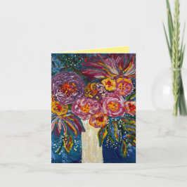 Cartão De Notas Placas de Nota de Buquê Floral