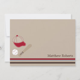 Cartão De Notas Placas De Nota De Obrigado/Artes De Beisebol