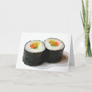 CARTÃO DE NOTAS PLACAS DE NOTA DE VAZIO SUSHI
