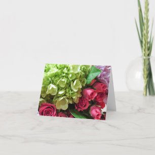 Cartão De Notas Placas de Nota Floral - Dentro Vazio