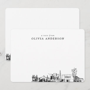 Cartão De Notas Placas de Nota Personalizadas do Esboço de Arizona