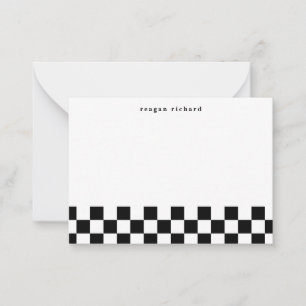 Cartão De Notas Placas de Nota Personalizadas Simples Verificadas