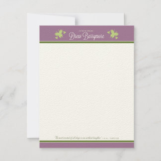 Cartão De Notas Placas de Nota Plana do Drew Barrymore personaliza
