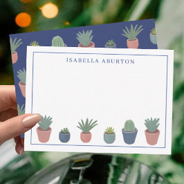 Cartão De Notas Plantas de Jardinagem Pessoal