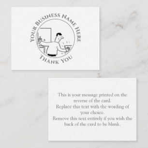 Cartão De Notas Plumber Obrigado Nota