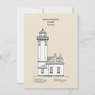 Cartão De Notas Point Wilson Lighthouse - Washington - SBD