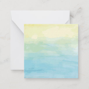 Cartão De Notas Pôr do Sol em Aquarela