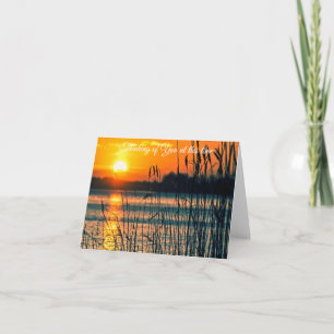 Cartão De Notas Pôr do sol personalizável