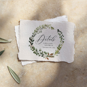 Cartão De Notas Pormenores do casamento de creme rústico em celeir