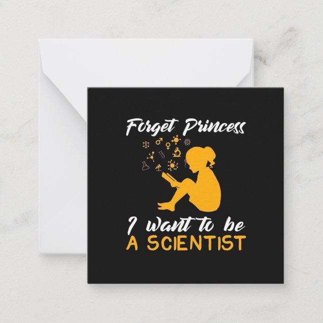 Cartão De Notas Presente de Cientista | Eu Sou Futuro Cientista (Frente)