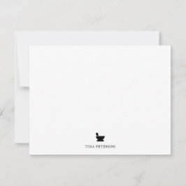 Cartão De Notas Presente de Formando da Escola de Farmácia de Mort