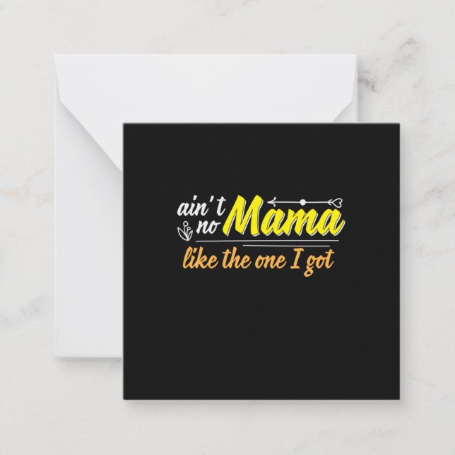 Cartão De Notas Presente de Mãe Como Aquele Que Eu Ganhei (Frente)
