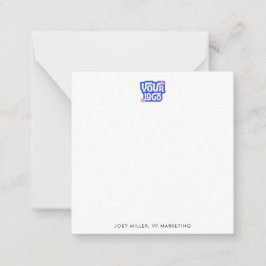 Cartão De Notas Presente de Promoção Logotipo Empresarial Personal